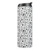 Muziekpatroon Thermosbeker (Gedraaid links)