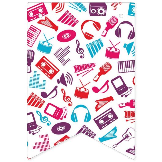 Muziekpatroon Vlaggetjes (Tweede vlag)