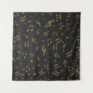 Muziekpatroon Wandkleed