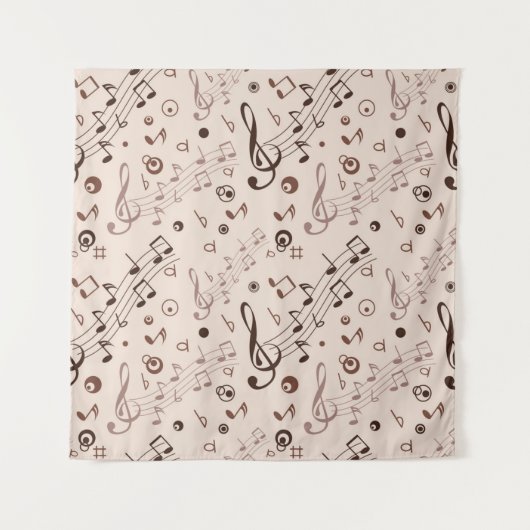 Muziekpatroon Wandkleed (Voorkant)