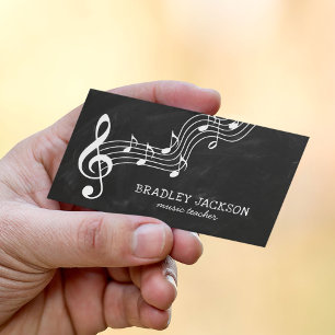 muziekpedagoog Moderne muziekdocent Visitekaartje