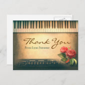 Muziekpiano  briefkaarten (Voorkant / Achterkant)