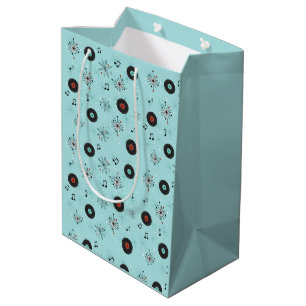 Muziekplaten uit de jaren 50 medium cadeauzakje