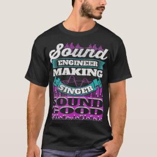 Muziekproducent Audio Engineer Musician Sound Guy T-shirt