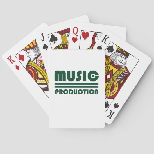 Muziekproductie Pokerkaarten (Achterkant)