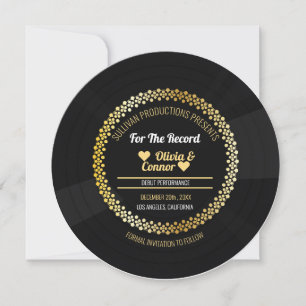 Muziekrecord Leuke bruiloft Save The Date