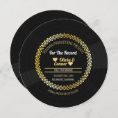 Muziekrecord | Leuke Trouwdag  Save The Date (Voorkant / Achterkant)