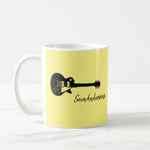 Muziekreis met rockgitaar koffiemok
