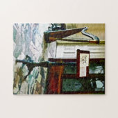 Muziekruimte met Harp Legpuzzel (Horizontaal)