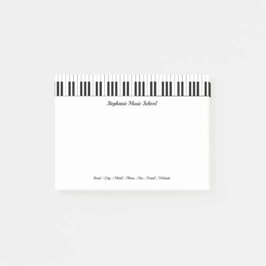 Muziekschool Post-it® Notes (Voorkant)
