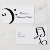 muziekschool visitekaartje (Voorkant / Achterkant)