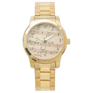 Muziekscore Horloge