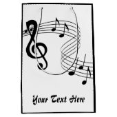 Muziekscore Middelgrote Gift Bag Medium Cadeauzakje (Voorkant)