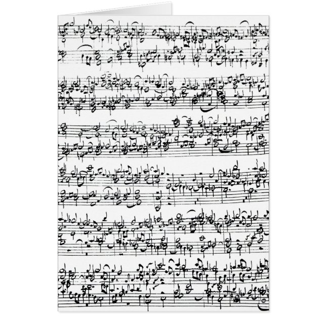 Muziekscore van Johann Sebastian Bach (Voorkant)