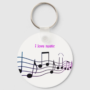 MuziekSleutelhanger voor kleurenweergave Sleutelhanger