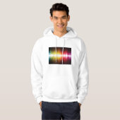Muziekspectrum Soundwave Vibrant Audio Visualizer Hoodie (Voorkant volledig)
