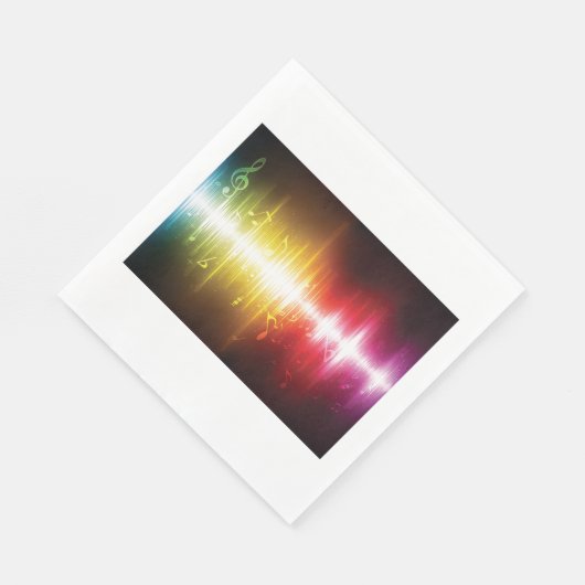 Muziekspectrum Soundwave Vibrant Audio Visualizer Servet (Hoek)