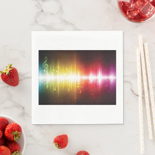 Muziekspectrum Soundwave Vibrant Audio Visualizer Servet