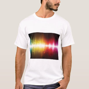 Muziekspectrum Soundwave Vibrant Audio Visualizer T-shirt