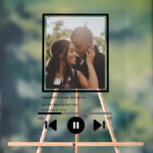 Muziekspeler Aangepaste foto Acryl Bord (Neutraal)