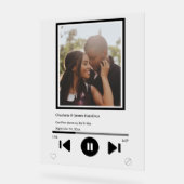 Muziekspeler Aangepaste foto Acryl Bord (Hoek)