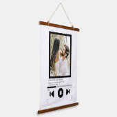 Muziekspeler Aangepaste foto Hangend Wandkleed (Gebogen)