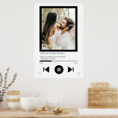 Muziekspeler Eerste Dans Foto Poster (Keuken)