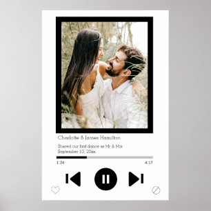 Muziekspeler Eerste Dans Foto Poster