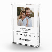 Muziekspeler Fotolijst Met Aangepaste Spotify Code Fotoblokken (Rechts)