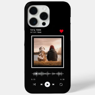 Muziekspeler Kunstenaar en Song Gepersonaliseerde  iPhone 15 Pro Max Hoesje