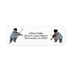 Muziekspeler Violin Folk Fiddler Musicus Etiket