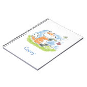 Muziekspiraalnotitieboek voor pluizige vrienden notitieboek (Linkerzijde)