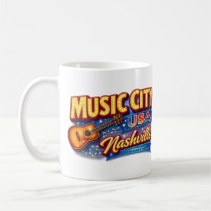 Muziekstad USA Nashville Koffiemok