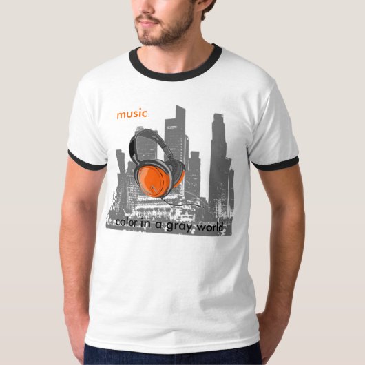 muziekstadje t-shirt (Voorkant)
