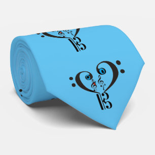 MuziekStropdas— Clef Note - Bass Treble Note Stropdas