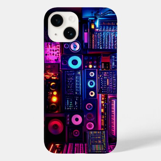 Muziekstudio Case-Mate iPhone Case (Achterkant)