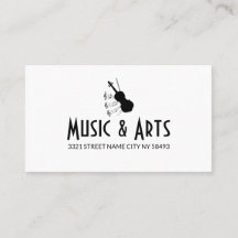 Muziekstudio-instructeur Visitekaartje