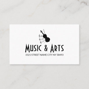 Muziekstudio-instructeur Visitekaartje