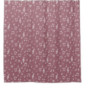 muzieksymbolen douchegordijn (Voorkant)