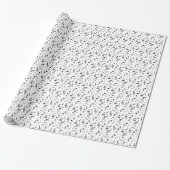 Muzieksymbolen Musical Pattern Classy Cadeaupapier (Uitgerold)