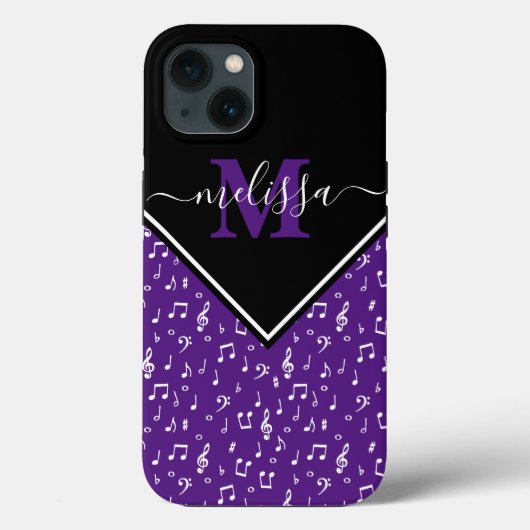 Muzieksymbolen op maat gesneden Hoesje-Mate iPhone Case-Mate iPhone Case (Achterkant)