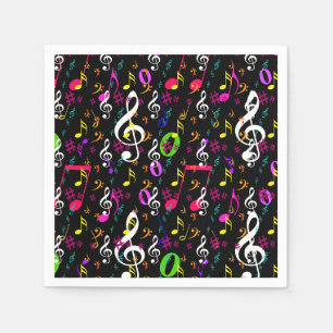 Muzieksymbolen Patroon Ontwerp Servet