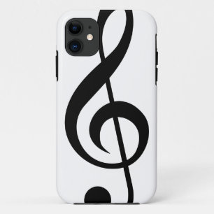 Muzieksymbool Treble Clef G-Clef iPhone 11 Hoesje