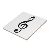 Muzieksymbool Treble Clef G-Clef Tegeltje (Zijkant)