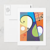 Muzieksymboolontwerp Briefkaart (Voorkant / Achterkant)