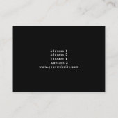 muziektapeontwerp visitekaartje (Achterkant)