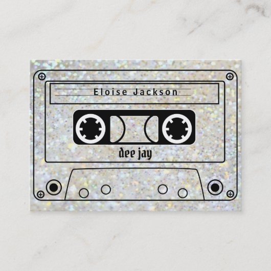 muziektapeontwerp visitekaartje (Voorkant)