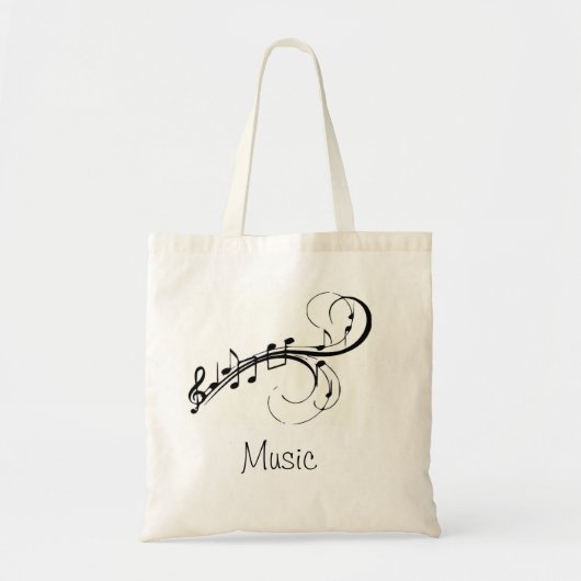 Muziektas Tote Bag (Voorkant)
