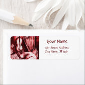 MUZIEKTE MET OWL, rood, wit Etiket (Insitu)