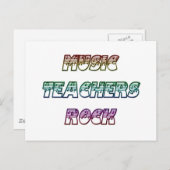 MUZIEKTEKERS ROCK BRIEFKAART (Voorkant / Achterkant)